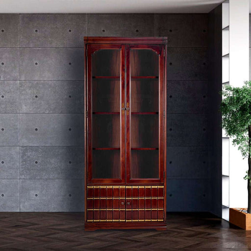 Bookself Rak Buku Mahogani Oliv Ritz Gozo L | Bookshelf OLIV OSCARLIVING