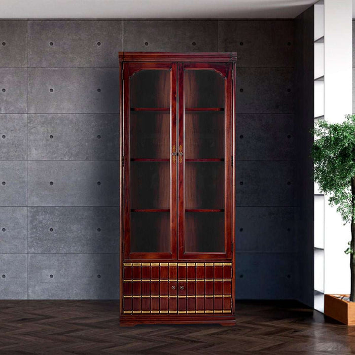 Bookself Rak Buku Mahogani Oliv Ritz Gozo L | Bookshelf OLIV OSCARLIVING