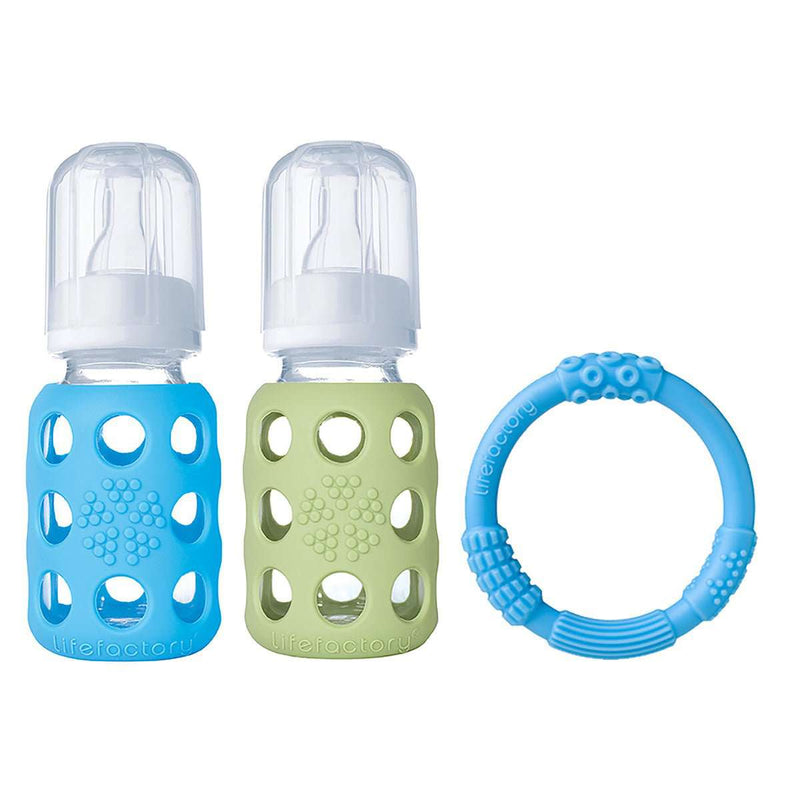 Botol Bayi Botol Susu Bayi Lifefactory 4oz BPA Free - Paket LIFEFACTORY OSCARLIVING