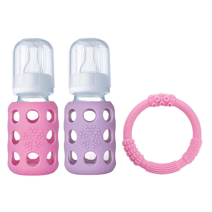 Botol Bayi Botol Susu Bayi Lifefactory 4oz BPA Free - Paket LIFEFACTORY OSCARLIVING