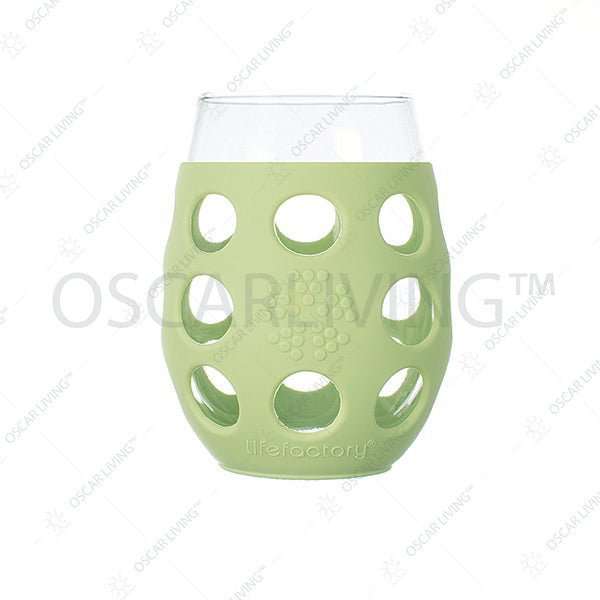 Botol Bayi Gelas wine Lifefactory Silikon Sleeve 11 oz BPA Free - Paket 2 LIFEFACTORY OSCARLIVING