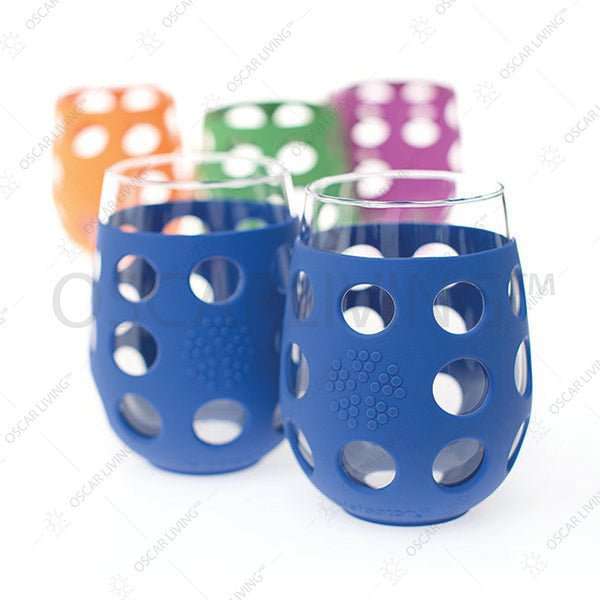 Botol Bayi Gelas wine Lifefactory Silikon Sleeve 17 oz BPA Free - Paket 2 LIFEFACTORY OSCARLIVING