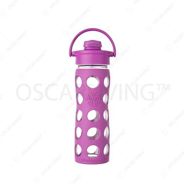 Botol Minum Botol Minum kaca Lifefactory 16 oz Flip Cap BPA Free LIFEFACTORY OSCARLIVING