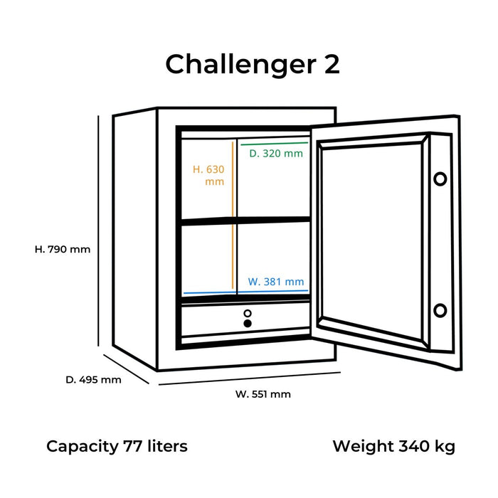 Brankas Lemari Besi Bolden Safes Challenger 2 | Brankas BOLDEN SAFES OSCARLIVING