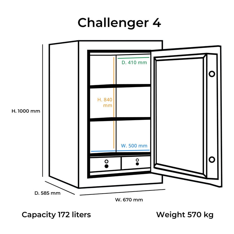 Brankas Lemari Besi Bolden Safes Challenger 4 | Brankas BOLDEN SAFES OSCARLIVING