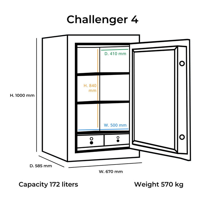 Brankas Lemari Besi Bolden Safes Challenger 4 | Brankas BOLDEN SAFES OSCARLIVING