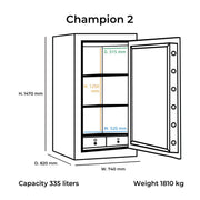 Brankas Lemari Besi Bolden Safes Champion 2 | Brankas BOLDEN SAFES OSCARLIVING