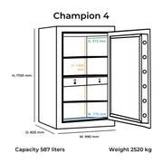 Brankas Lemari Besi Bolden Safes Champion 4 | Brankas BOLDEN SAFES OSCARLIVING