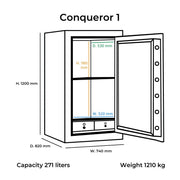 Brankas Lemari Besi Bolden Safes Conqueror 1 | Brankas BOLDEN SAFES OSCARLIVING