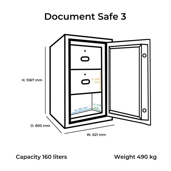 Brankas Lemari Besi Bolden Safes Document Safe 3 | Brankas BOLDEN SAFES OSCARLIVING