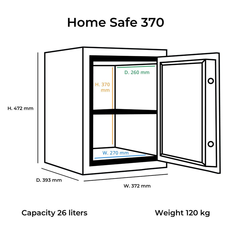 Brankas Lemari Besi Bolden Safes Home Safe HS370 | Brankas BOLDEN SAFES OSCARLIVING