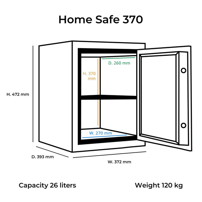 Brankas Lemari Besi Bolden Safes Home Safe HS370 | Brankas BOLDEN SAFES OSCARLIVING