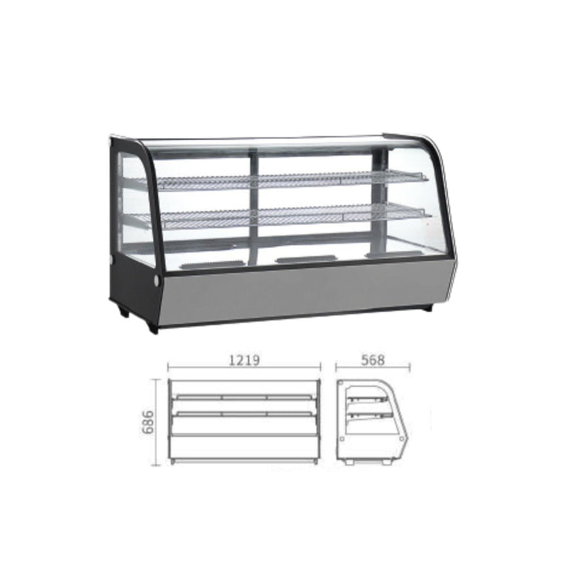 CHILLER Cake Showcase Gea RTW - 202L - 4 GEA OSCARLIVING