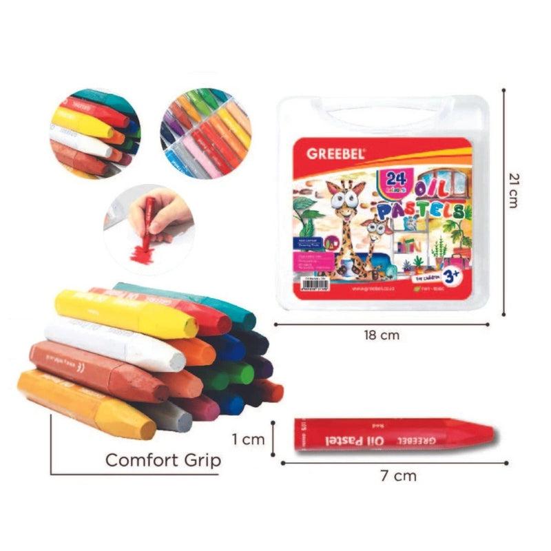 CRAYON Greebel Crayon Oil Pastel 24 Warna GREEBEL OSCARLIVING