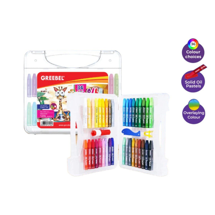CRAYON Greebel Crayon Oil Pastel 36 Warna GREEBEL OSCARLIVING
