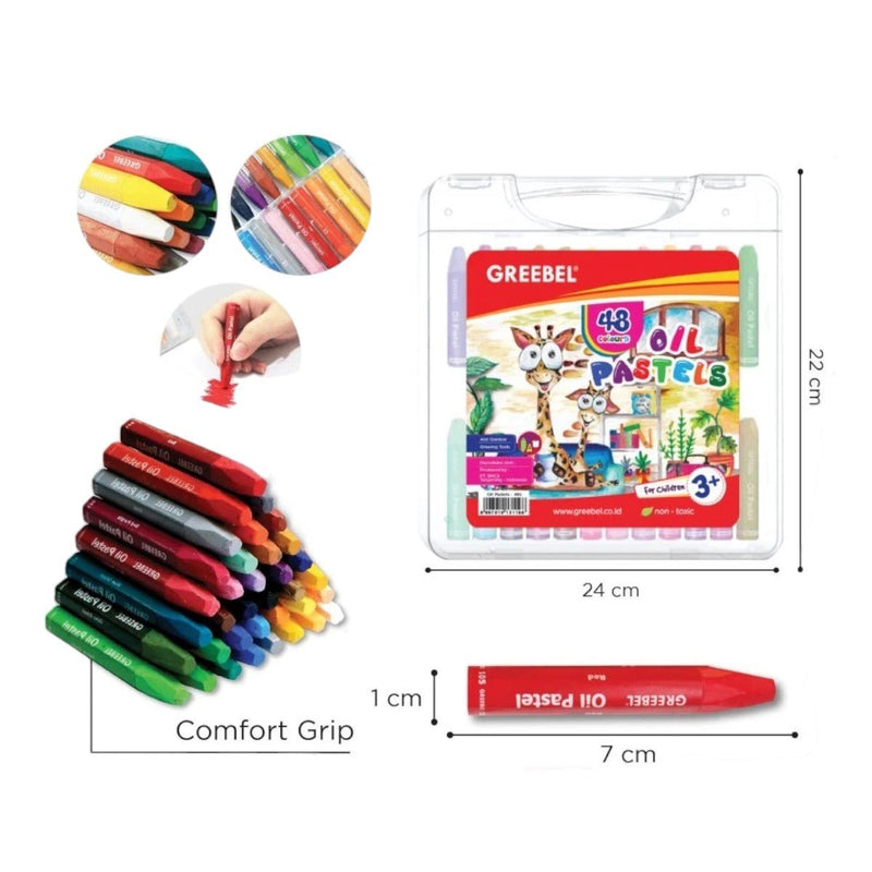 CRAYON Greebel Crayon Oil Pastel 48 Warna GREEBEL OSCARLIVING