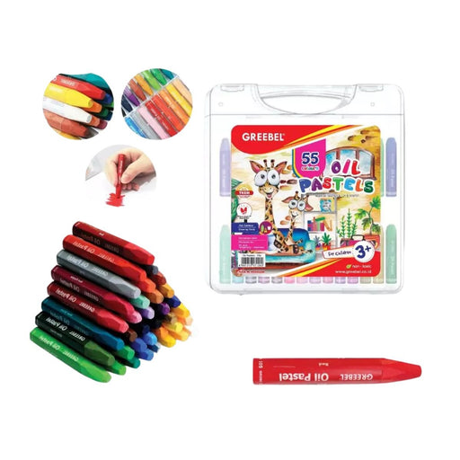 CRAYON Greebel Crayon Oil Pastel 55 Warna GREEBEL OSCARLIVING