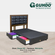 DIVAN ONLY Divan Guhdo Drawer HS Fullset Metropolis GUHDO OSCARLIVING