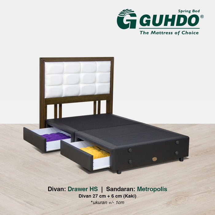 DIVAN ONLY Divan Guhdo Drawer HS Fullset Metropolis GUHDO OSCARLIVING