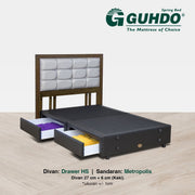 DIVAN ONLY Divan Guhdo Drawer HS Fullset Metropolis GUHDO OSCARLIVING