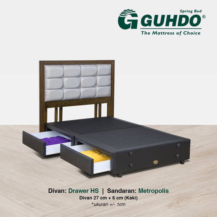 DIVAN ONLY Divan Guhdo Drawer HS Fullset Metropolis GUHDO OSCARLIVING