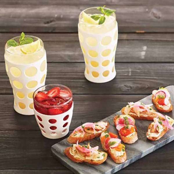 Gelas Gelas Lifefactory Silikon Sleeve 10 oz BPA Free - Paket 4 LIFEFACTORY OSCARLIVING