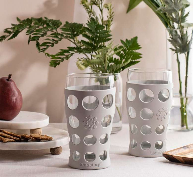 Gelas Gelas Lifefactory Silikon Sleeve 17 oz BPA Free - Paket 2 LIFEFACTORY OSCARLIVING