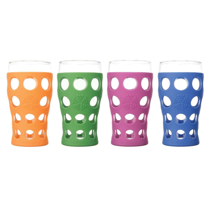 Gelas Gelas Lifefactory Silikon Sleeve 17 oz BPA Free - Paket 4 LIFEFACTORY OSCARLIVING