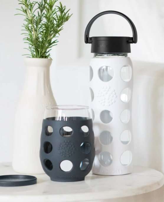 Gelas Gelas Wine Lifefactory Silikon Sleeve 11 oz BPA Free - Paket 4 LIFEFACTORY OSCARLIVING
