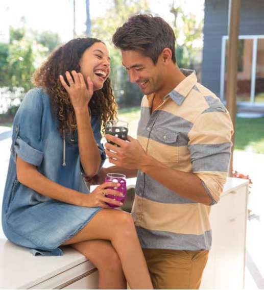 Gelas Gelas Wine Lifefactory Silikon Sleeve 11 oz BPA Free - Paket 4 LIFEFACTORY OSCARLIVING