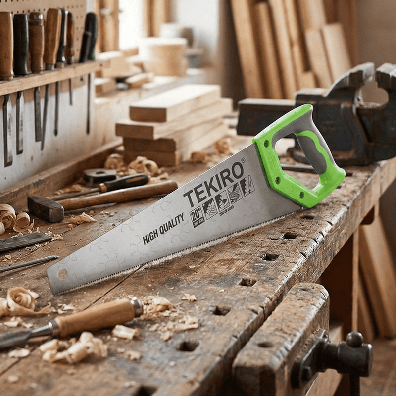 GERGAJI BESI Gergaji Tangan Tekiro Handsaw TPR Handle Two Teeth TEKIRO OSCARLIVING