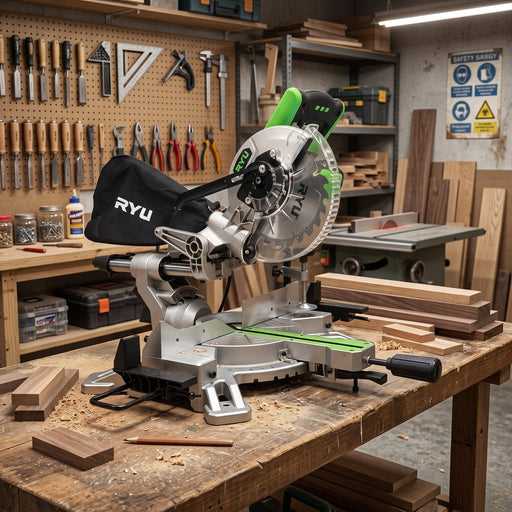 GERGAJI LISTRIK Gergaji Listrik Ryu Miter Saw 7Inch RMS180-1 RYU OSCARLIVING