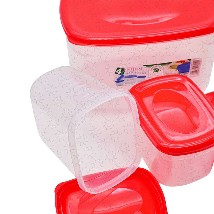 IMPERIAL STORAGE Tempat Penyimpanan Serbaguna Green Leaf 7010 4set | Warna Random GREEN LEAF OSCARLIVING