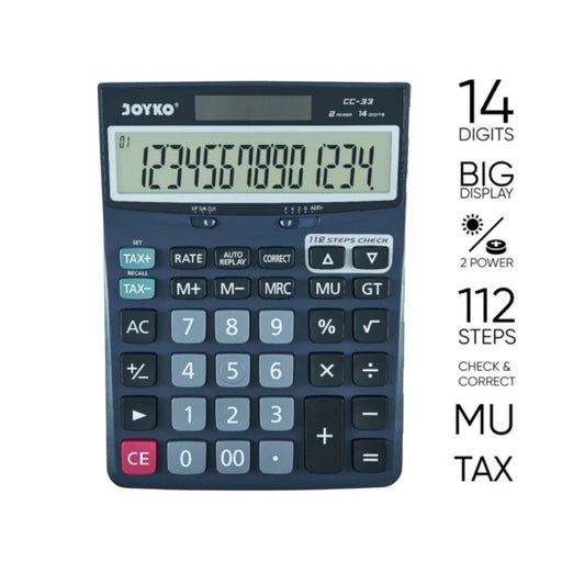 KALKULATOR Kalkulator Joyko CC - 33 14 Digit | 1 Pcs JOYKO OSCARLIVING
