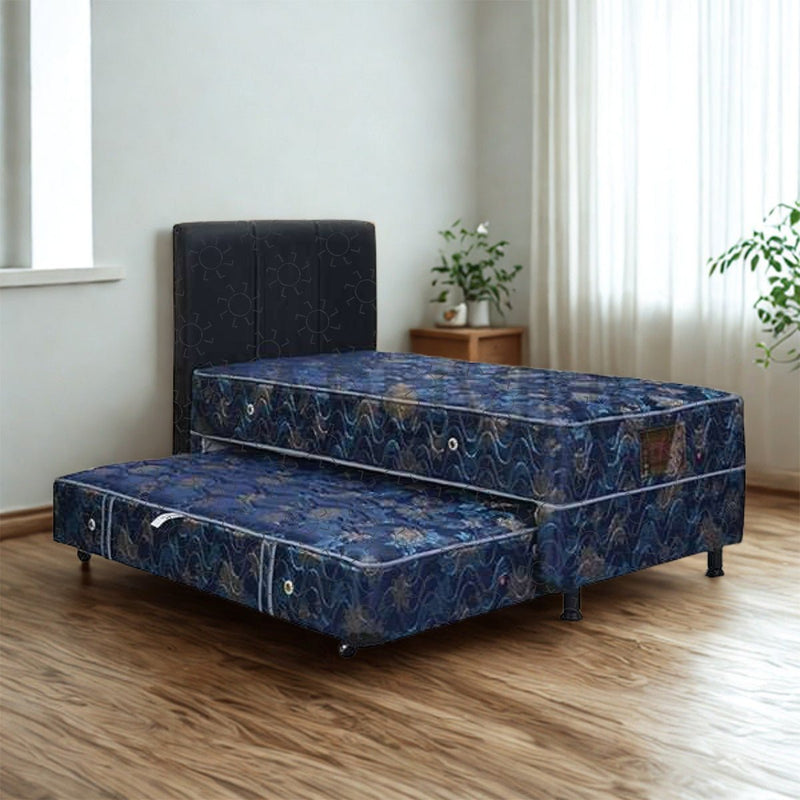 KASUR 2IN1 - 2IN1 BEDSET Kasur Springbed Central Deluxe 2in1 HB Vadia Hitam | Fullset CENTRAL OSCARLIVING