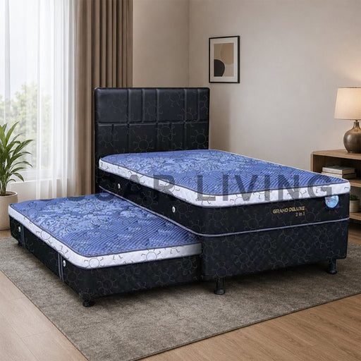 KASUR 2IN1 - 2IN1 BEDSET Kasur Springbed Central Grand Deluxe 2in1 HB Aspen | Fullset CENTRAL OSCARLIVING