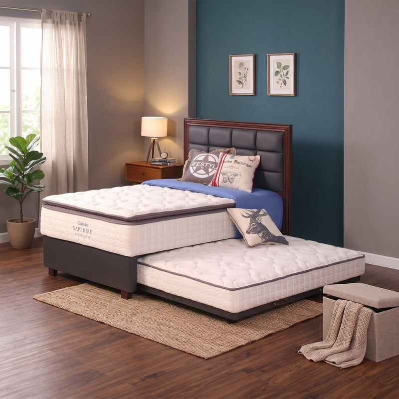 KASUR 2IN1 - 2IN1 BEDSET Kasur Springbed Guhdo 2in1 Sapphire Dream | Fullset Metropolis GUHDO OSCARLIVING