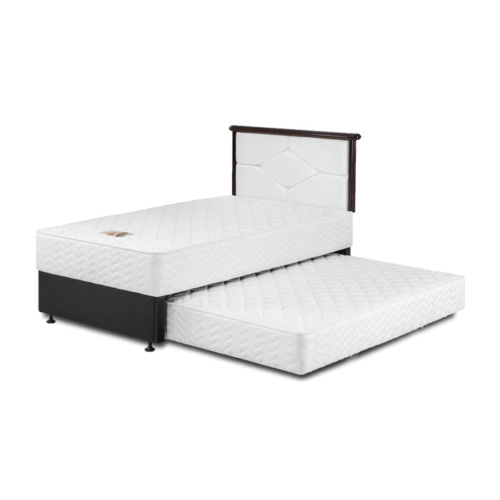 KASUR 2IN1 - 2IN1 BEDSET Kasur Springbed Guhdo Standard 2in1 HB Paris Fabric | Fullset GUHDO OSCARLIVING