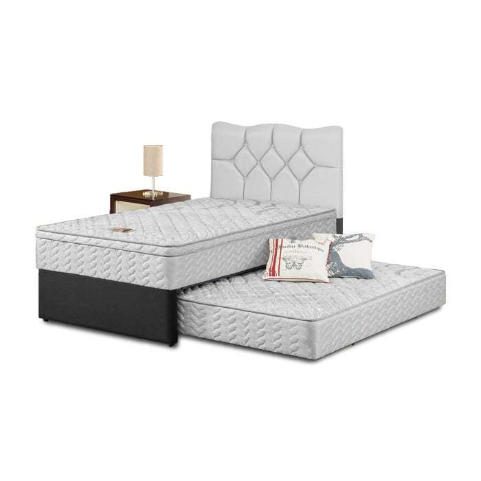 KASUR 2IN1 - 2IN1 BEDSET Kasur Springbed Guhdo Standard 2in1 Plushtop HB Lavela Fabric | Fullset Knock Down GUHDO OSCARLIVING