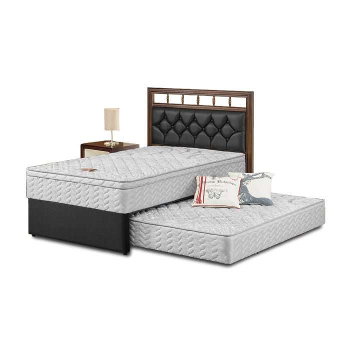 KASUR 2IN1 - 2IN1 BEDSET Kasur Springbed Guhdo Standard 2in1 Plushtop HB Medallion | Fullset Knock Down GUHDO OSCARLIVING