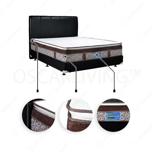 KASUR BUSA Kasur Busa Saveland Ultra Super Plushtop Pillowtop Rebounded 30Cm HB Vadia | Fullset Oreo SAVELAND OSCARLIVING