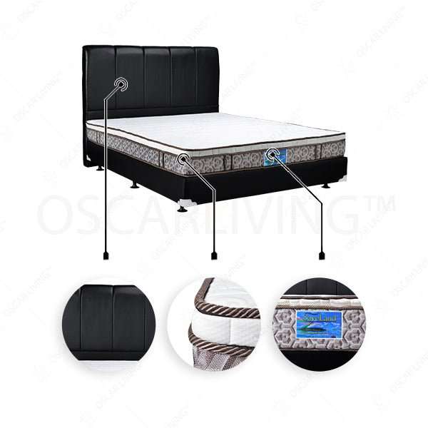 KASUR BUSA Kasur Busa Saveland Ultra Super Plushtop Rebounded 20Cm HB Vadia | Fullset Oreo SAVELAND OSCARLIVING