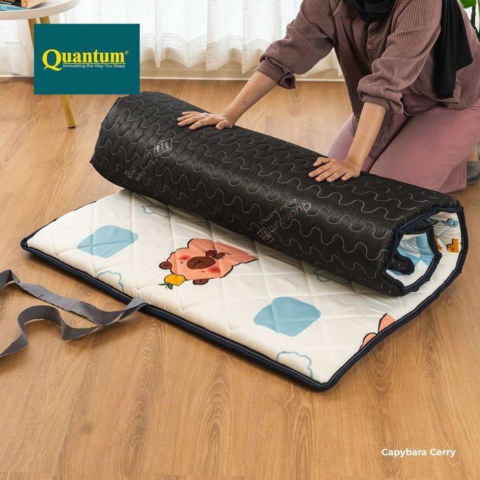 KASUR GULUNG Kasur Gulung Quantum Motif Capybara cherry 160 x 200cm | Mattress QUANTUM OSCARLIVING