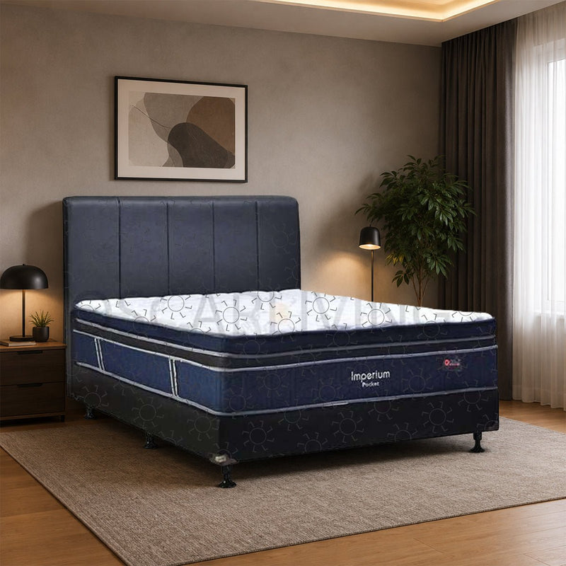 KASUR - SPRINGBED Kasur Springbed Central Imperium Pocket PlushTop | Fullset Vadia Oreo CENTRAL OSCARLIVING