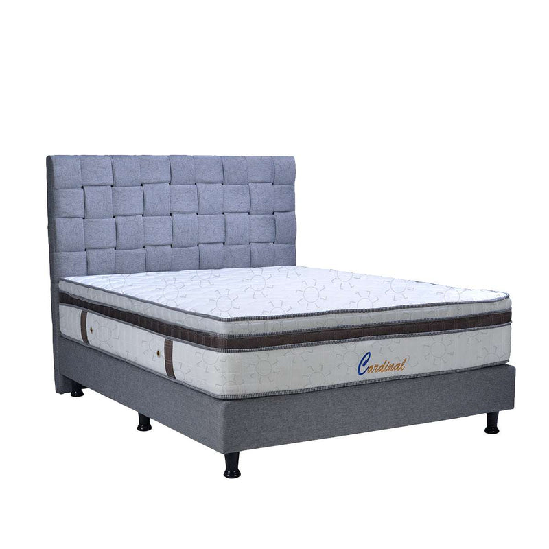 KASUR - SPRINGBED Kasur Springbed Eversoft Cardinal Fullset Bottega Grey EVERSOFT OSCARLIVING