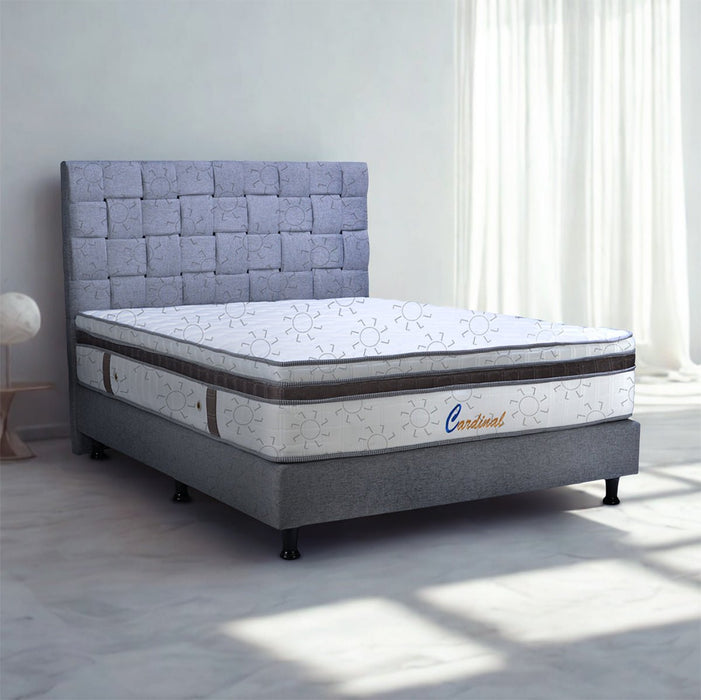 KASUR - SPRINGBED Kasur Springbed Eversoft Cardinal Fullset Bottega Grey EVERSOFT OSCARLIVING
