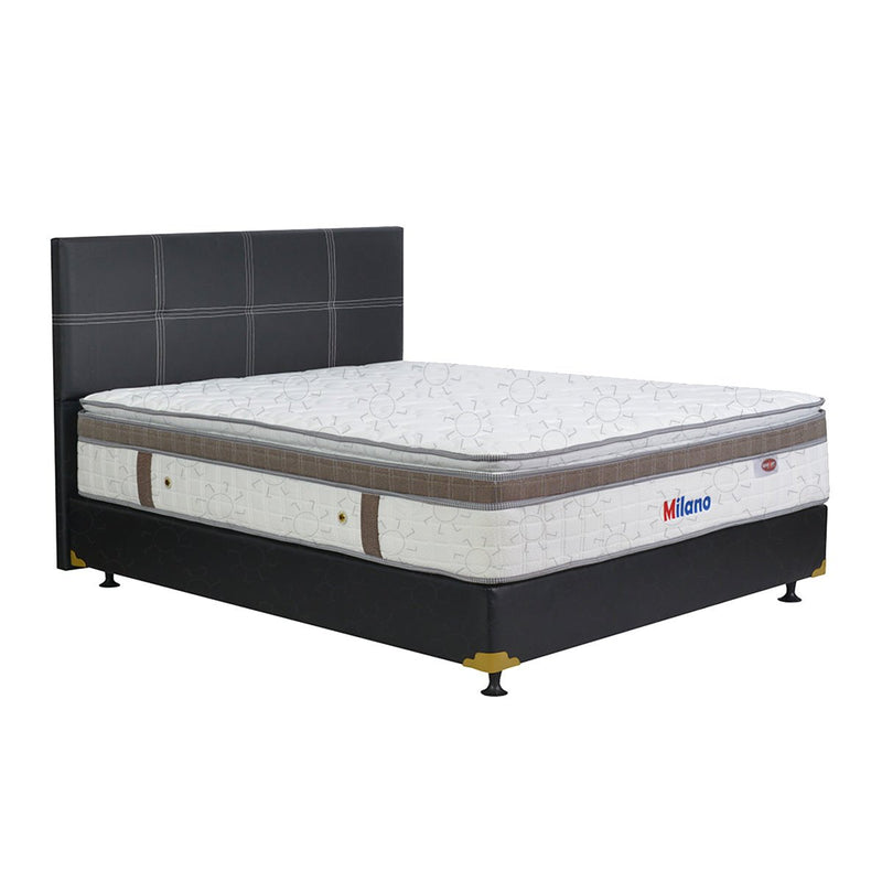 KASUR - SPRINGBED Kasur Springbed Eversoft Milano Latex Spring HB Elegance | Fullset Oreo EVERSOFT OSCARLIVING