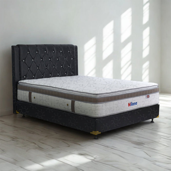 KASUR - SPRINGBED Kasur Springbed Eversoft Milano Latex Spring HB Oxford Premium | Fullset Oreo EVERSOFT OSCARLIVING