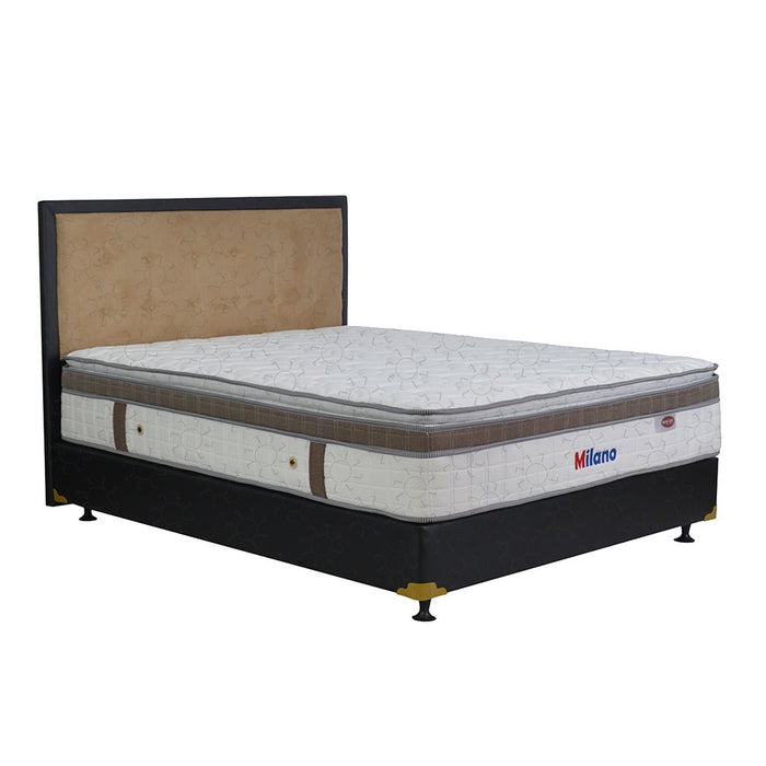 KASUR - SPRINGBED Kasur Springbed Eversoft Milano Latex Spring HB Queenstown | Fullset Oreo EVERSOFT OSCARLIVING