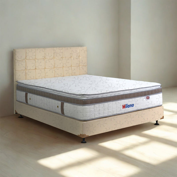 KASUR - SPRINGBED Kasur Springbed Eversoft Milano Latex Spring HB Sydney Cream | Fullset Kozo EVERSOFT OSCARLIVING